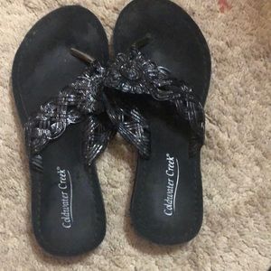 New Coldwater Creek black sandals size 8